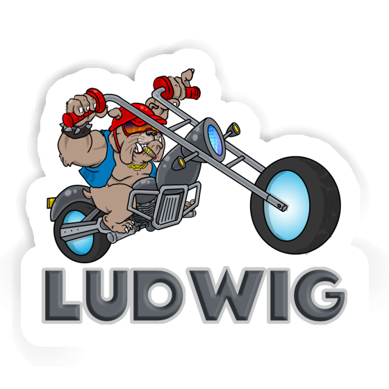 Sticker Motorbike Rider Ludwig Laptop Image