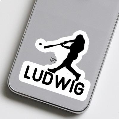 Sticker Ludwig Baseball Player Notebook Image