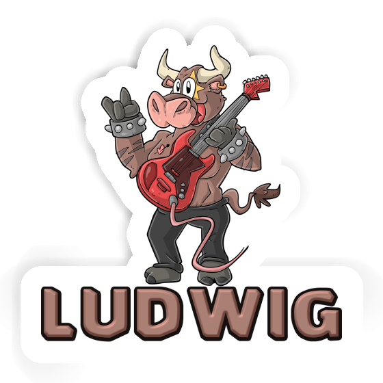 Rocking Bull Sticker Ludwig Laptop Image