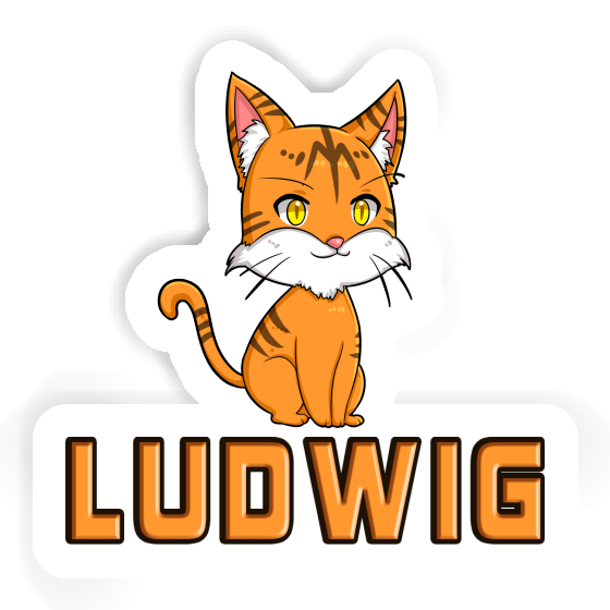 Kitten Sticker Ludwig Laptop Image