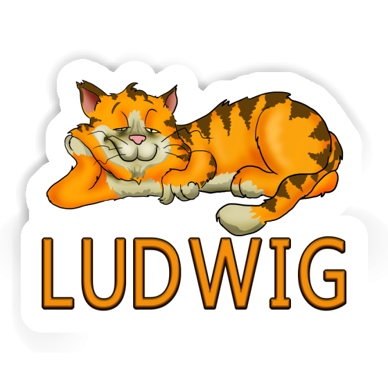 Ludwig Aufkleber Katze Gift package Image