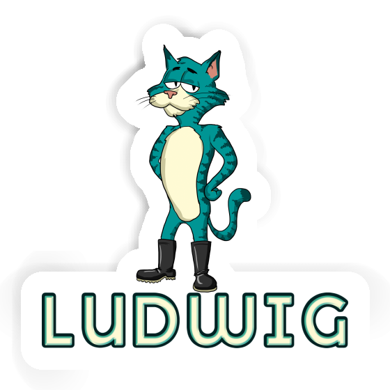 Ludwig Sticker Katze Image