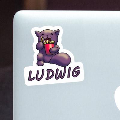 Sticker French Fry Cat Ludwig Laptop Image