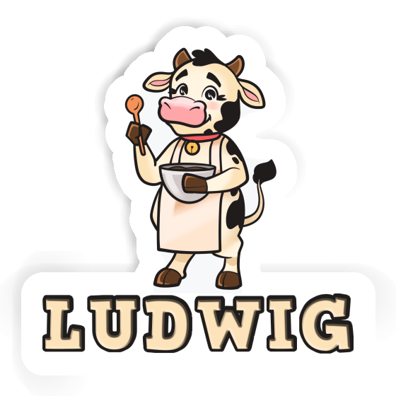 Sticker Ludwig Cow Gift package Image