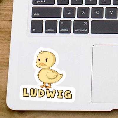 Ludwig Aufkleber Ente Laptop Image