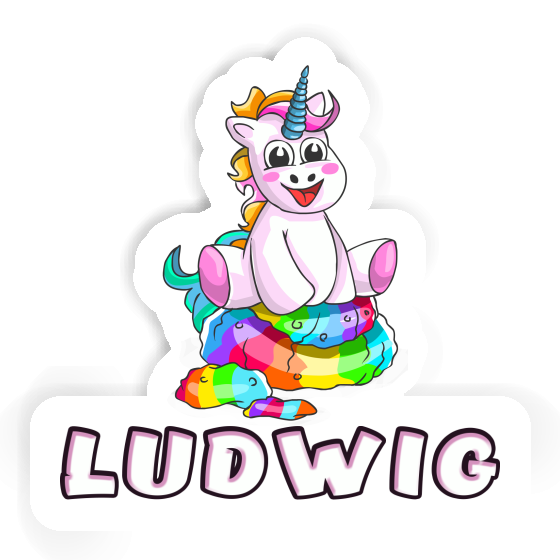 Sticker Ludwig Baby Unicorn Gift package Image