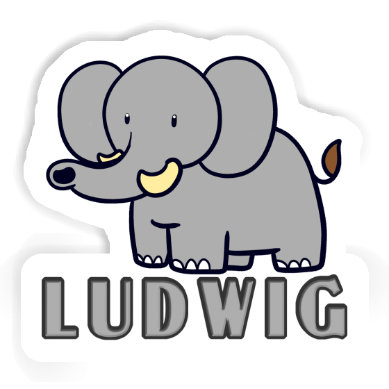 Sticker Ludwig Elephant Gift package Image