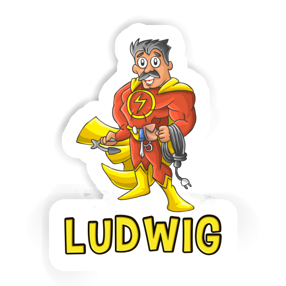 Sticker Ludwig Electrician Laptop Image