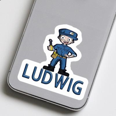 Electrician Sticker Ludwig Laptop Image