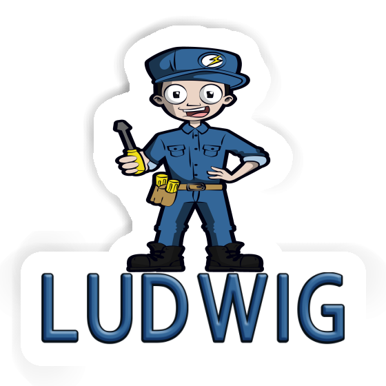 Electrician Sticker Ludwig Notebook Image