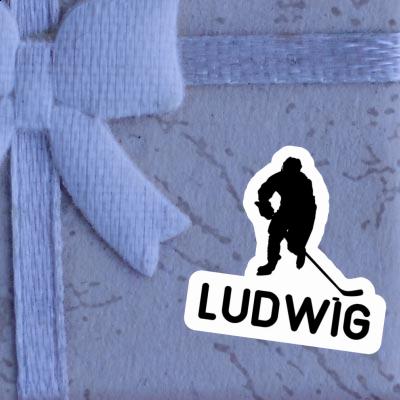 Ludwig Autocollant Joueur de hockey Image