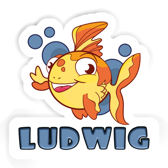 Ludwig Sticker Fish Laptop Image