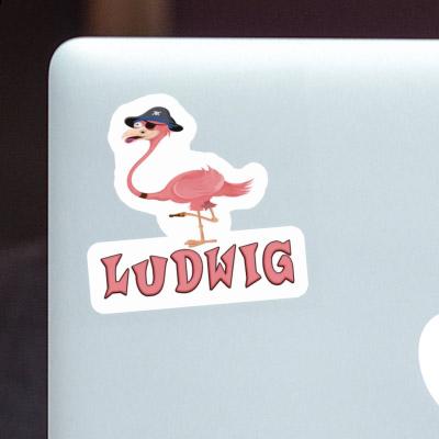 Flamingo Sticker Ludwig Notebook Image