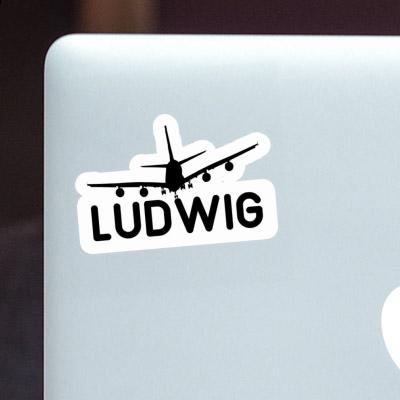 Sticker Ludwig Airplane Laptop Image