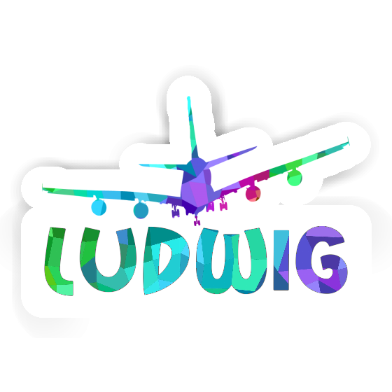 Sticker Airplane Ludwig Gift package Image