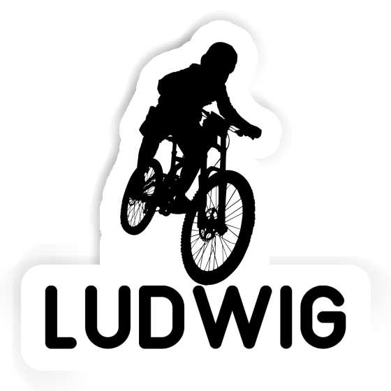 Freeride Biker Sticker Ludwig Notebook Image