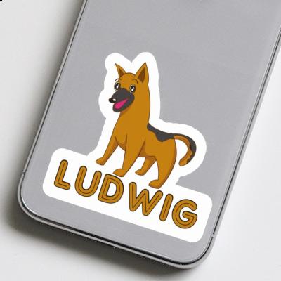 Ludwig Sticker German Shepherd Image