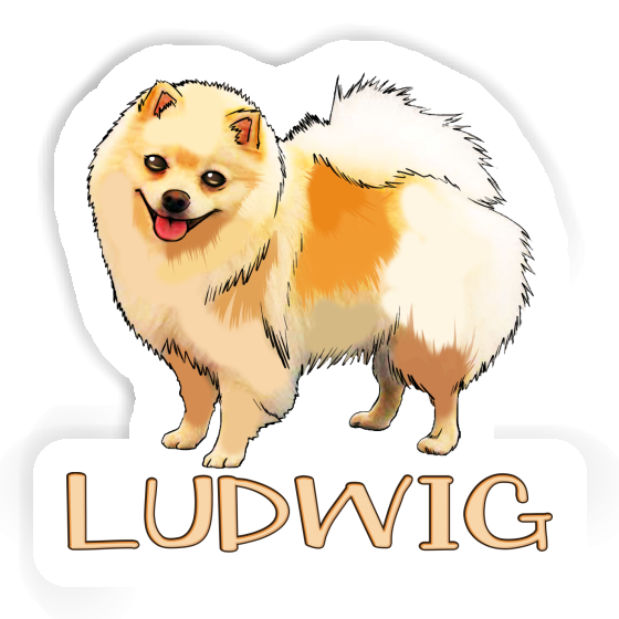 Ludwig Sticker German Spitz Laptop Image