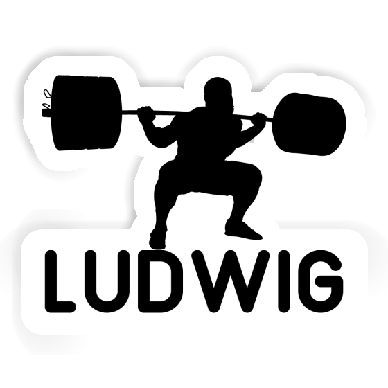 Ludwig Sticker Weightlifter Laptop Image