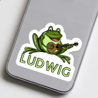 Sticker Guitar Frog Ludwig Laptop Image