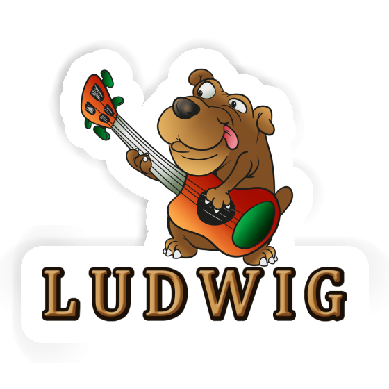 Sticker Ludwig Guitarist Image