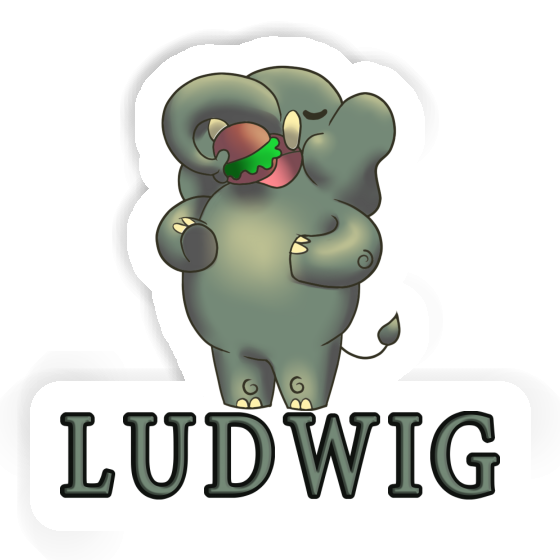 Elephant Sticker Ludwig Image