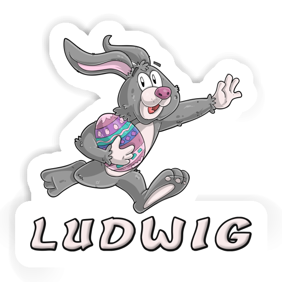 Sticker Easter bunny Ludwig Gift package Image