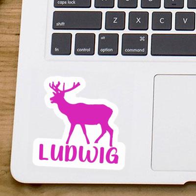 Ludwig Autocollant Cerf Laptop Image