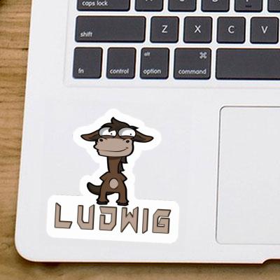 Ludwig Sticker Standing Horse Image