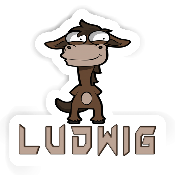 Ludwig Sticker Standing Horse Gift package Image