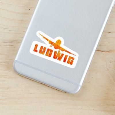 Ludwig Sticker Airplane Gift package Image