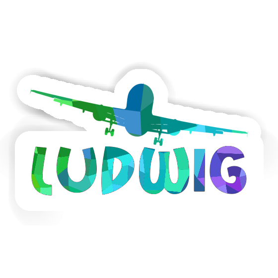 Sticker Ludwig Airplane Laptop Image