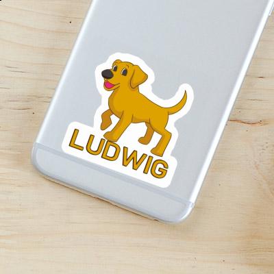 Ludwig Sticker Dog Laptop Image