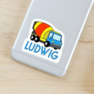 Sticker Ludwig Mixer Truck Notebook Image