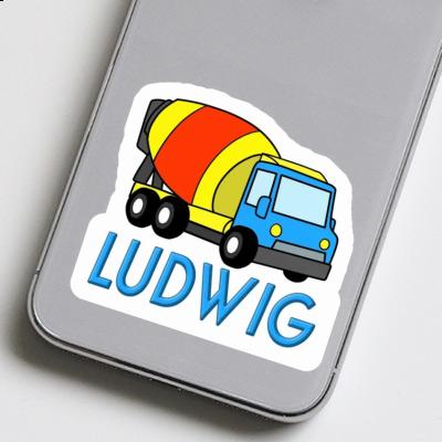 Sticker Ludwig Mixer Truck Laptop Image