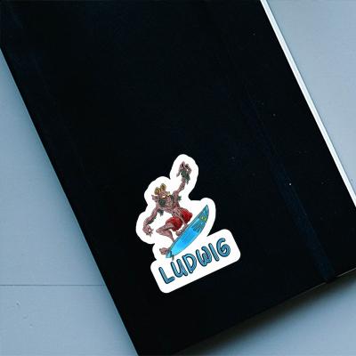 Sticker Surfer Ludwig Notebook Image