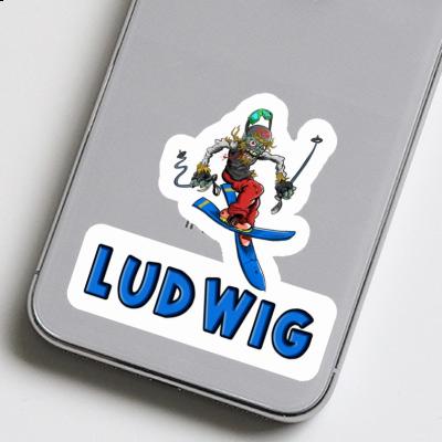 Skier Sticker Ludwig Notebook Image