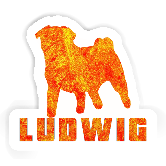 Ludwig Sticker Pug Notebook Image