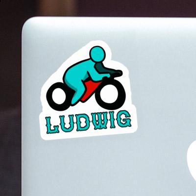 Sticker Ludwig Motorbike Driver Laptop Image