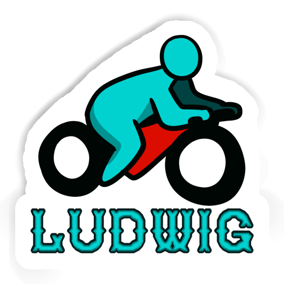 Sticker Ludwig Motorbike Driver Image