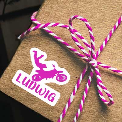 Motocross Rider Sticker Ludwig Image