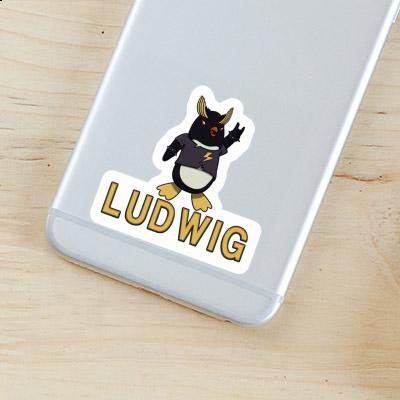 Sticker Rocking Penguin Ludwig Notebook Image