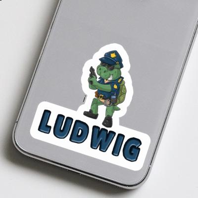 Polizist Sticker Ludwig Notebook Image