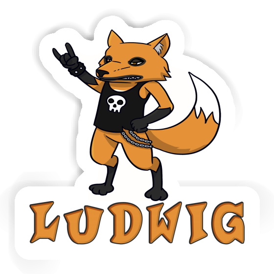 Ludwig Sticker Rocker Fox Gift package Image