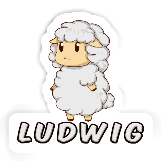 Sticker Ludwig Sheep Laptop Image