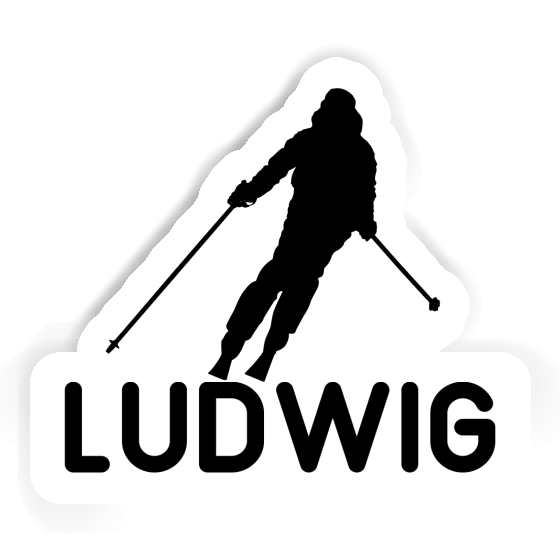 Sticker Skier Ludwig Notebook Image