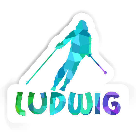 Sticker Skier Ludwig Image