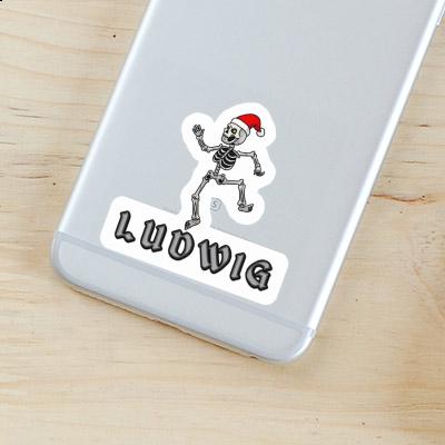 Sticker Ludwig Christmas Skeleton Laptop Image