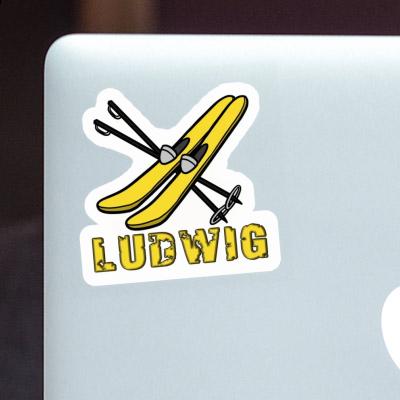 Ludwig Sticker Ski Image