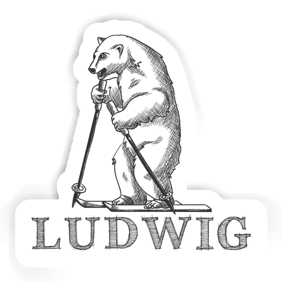 Skier Sticker Ludwig Image